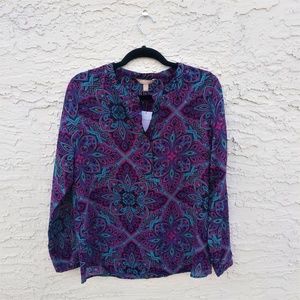Banana Republic | M | Sheer Paisley Tunic NWT